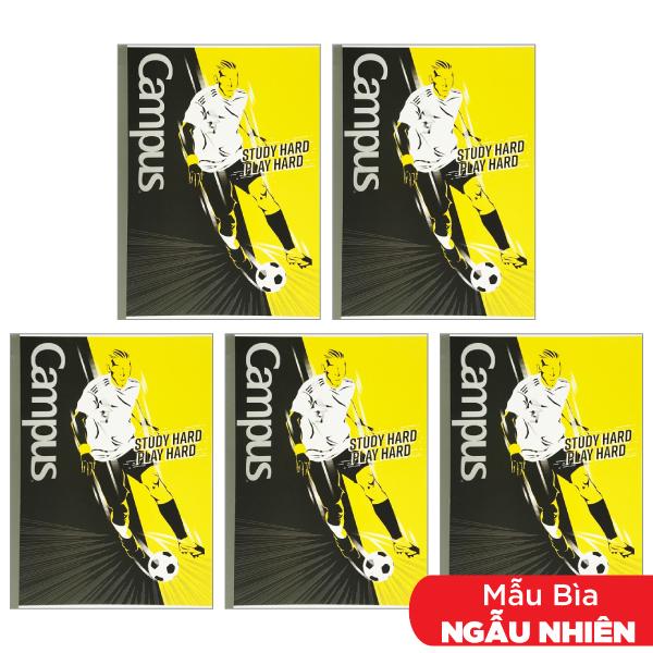 Combo 5 Tập Contrast B5 Kẻ Ngang Có Chấm 120 Trang ĐL 58-65g/m2 - Campus NB-BCON120 (Mẫu Màu Giao Ngẫu Nhiên)