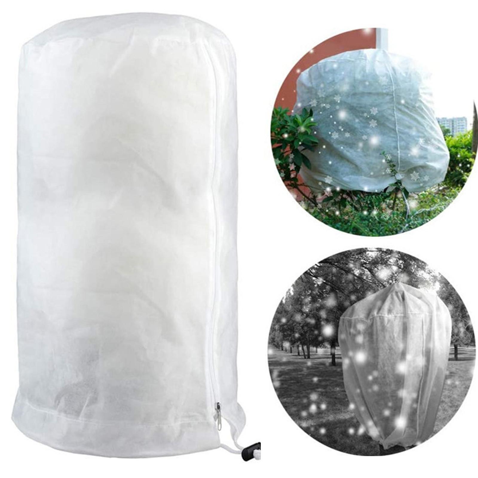 Winter Tree Protection Bags with Drawstring Zipper Accessory Shrub Frost Jacket Cover