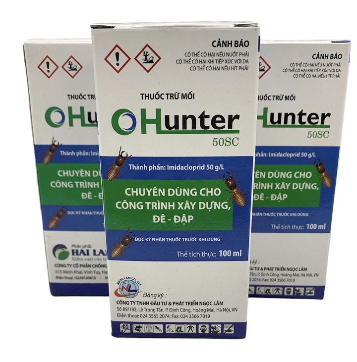 Diệt Mối Hunter 50SC Siêu Hiệu Quả - Không Mùi - Chai 100ML trên diện tích 20M2