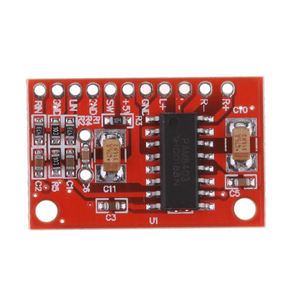 PAM8403 Mini 2x3W Digital Amplifier Board USB Powered Dual