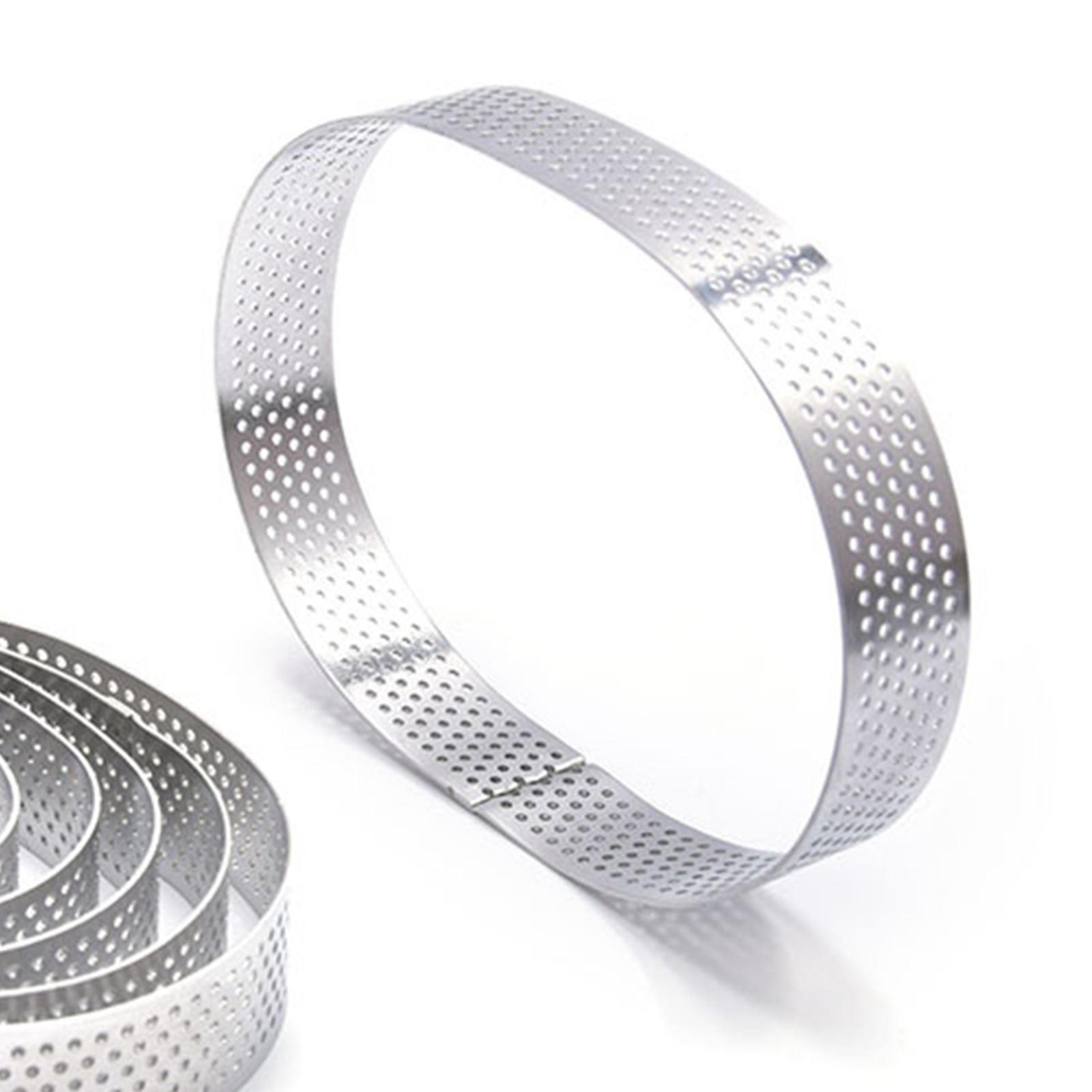 Set of 6 - Rectangle/Oval Stainless Steel Small Cake Rings, Mousse and Pastry Mini Baking Ring Mold Kitchen Baking Tools