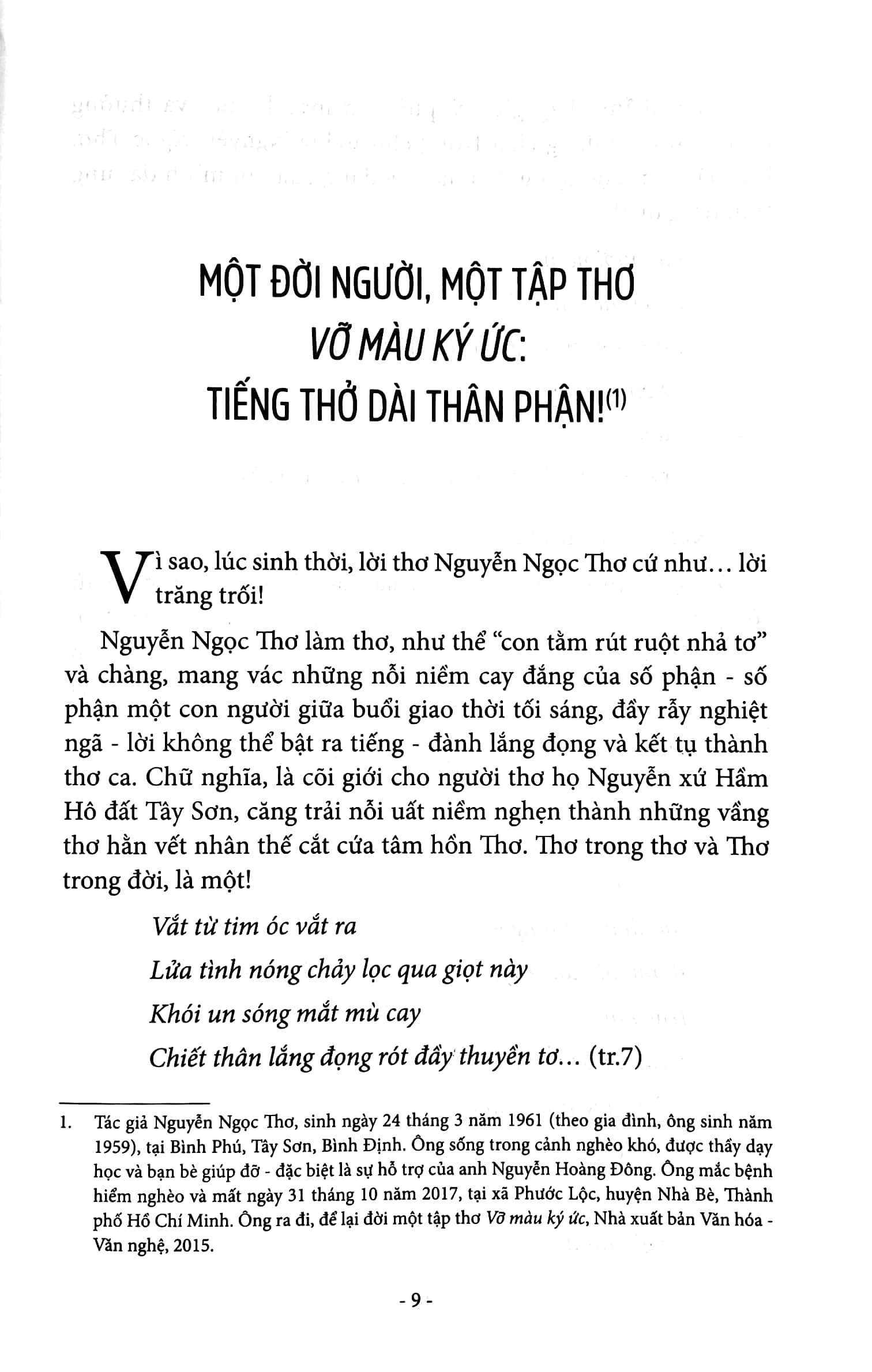 Đọc Thơ Bạn - THO