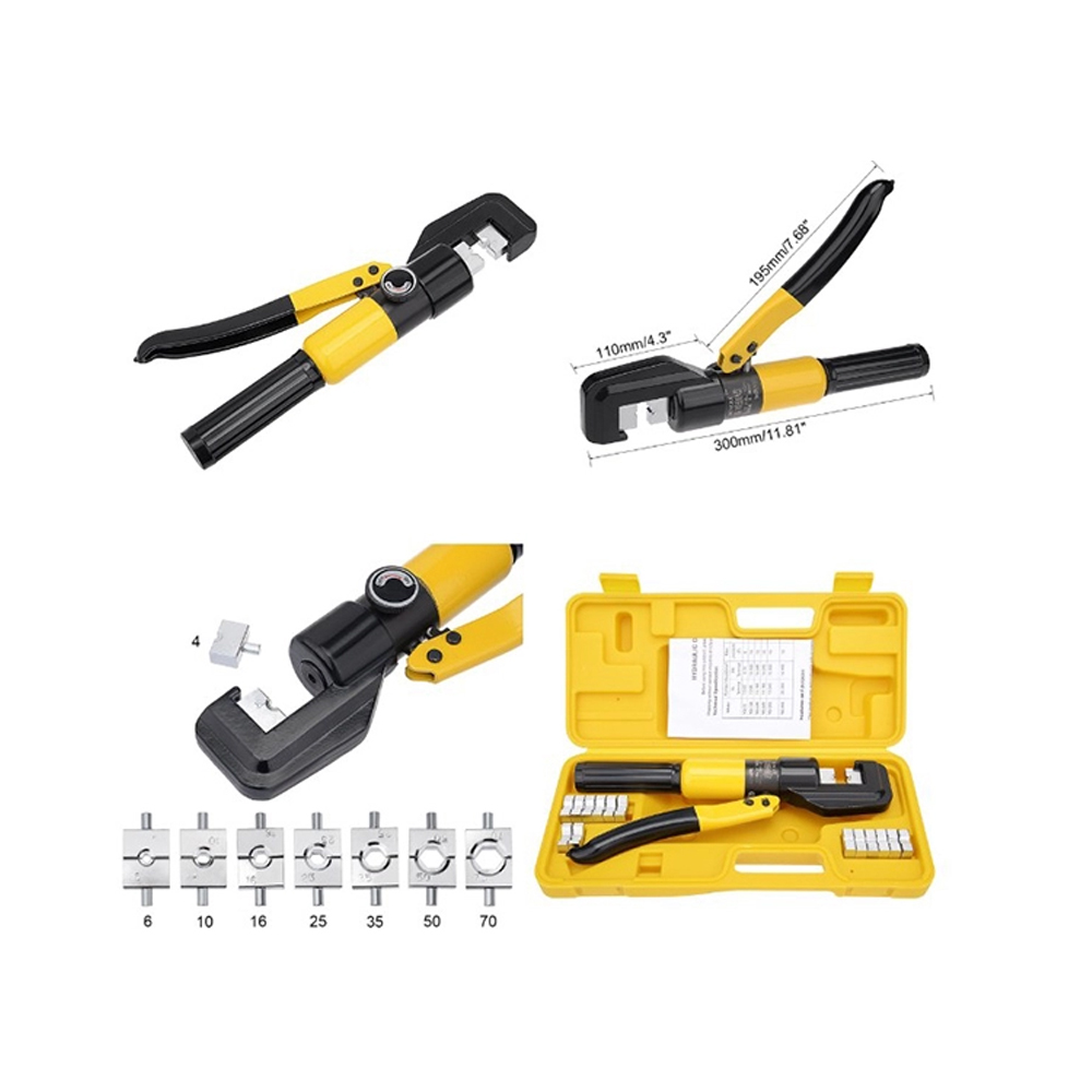 Kìm Ép Cốt Thủy Lực ABG YQK-240, Cos Dây Cáp - Hàng Chính Hãng