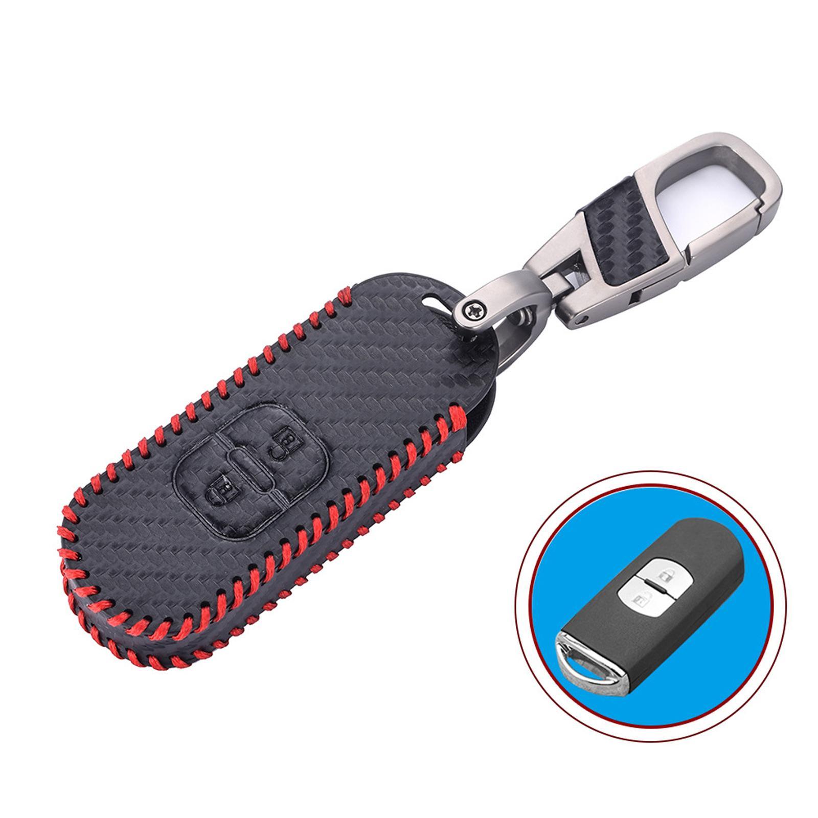 Leather Car Key Case Keychain Replacement Shell for