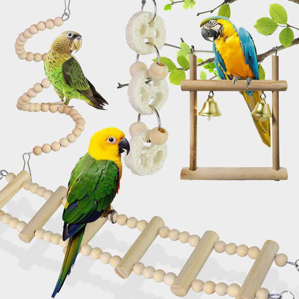 Parrot toy supplies bird ladder ladder nibble climbing toy