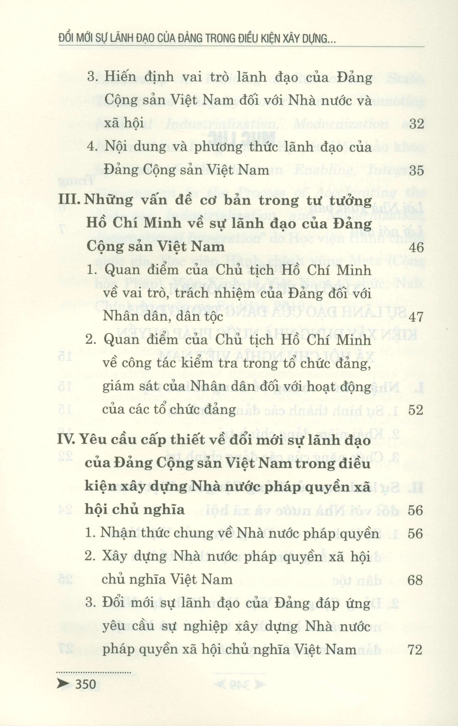 Đổi Mới Sự Lãnh Đạo Của Đảng Trong Điều Kiện Xây Dựng Nhà Nước Pháp Quyền Xã Hội Chủ Nghĩa Ở Việt Nam