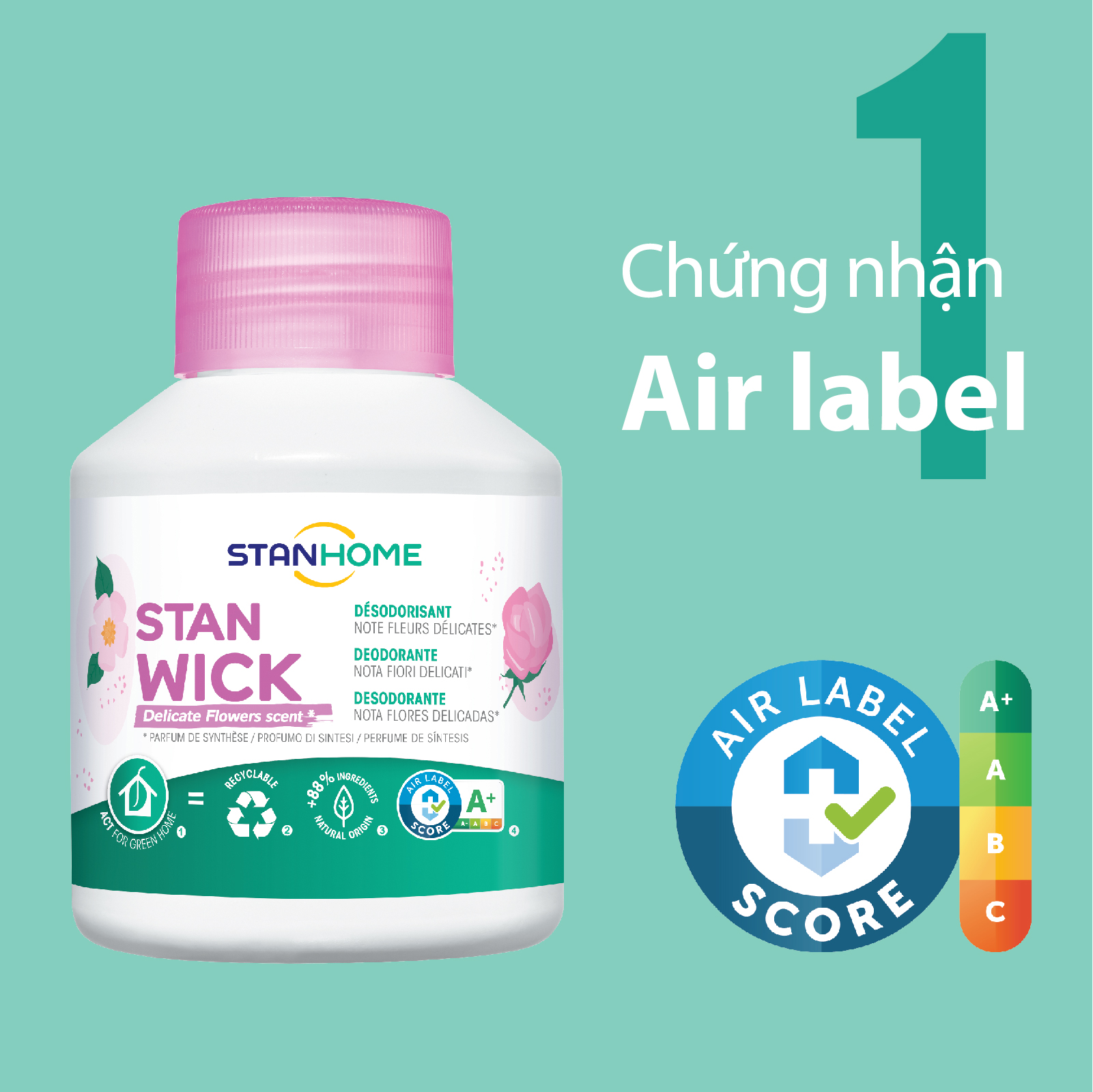 Sáp thơm khử mùi Stanhome Stan wick 250ml