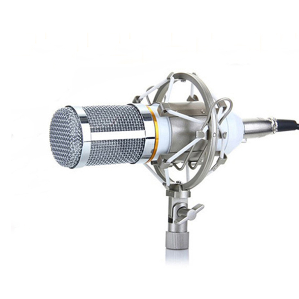 Micrô Ngưng Tụ BM-800 Có Giá Đỡ Chống Sốc Để Ghi Âm, Phát Thanh, Hát Trên Đài Phát Thanh
