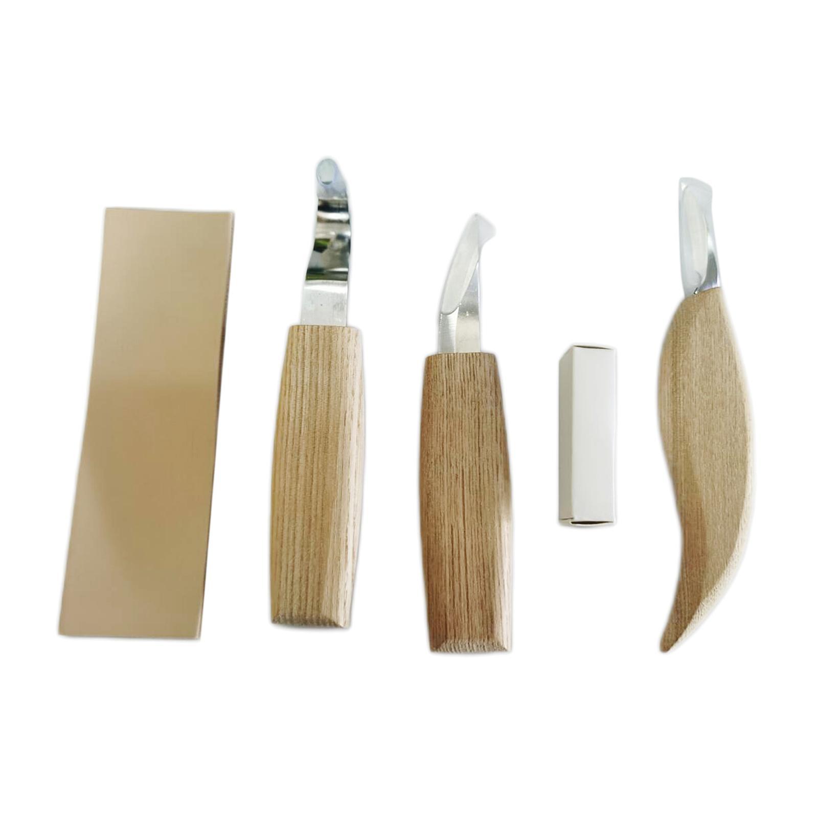 4Pcs  Carving Tools Chip  Set with Tool Bags DIY