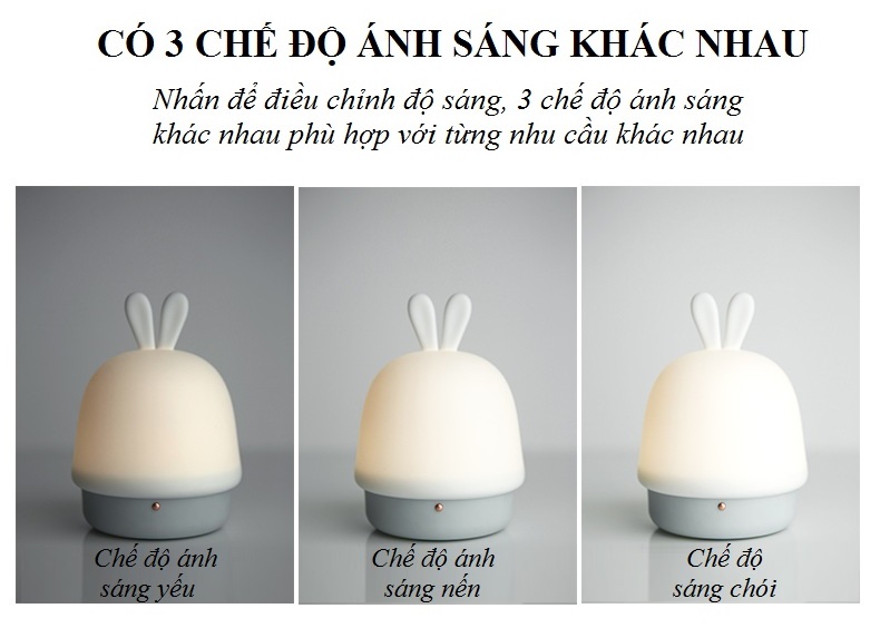 Đèn Cảm Ứng Siliicone Hình Ngộ Nghĩnh
