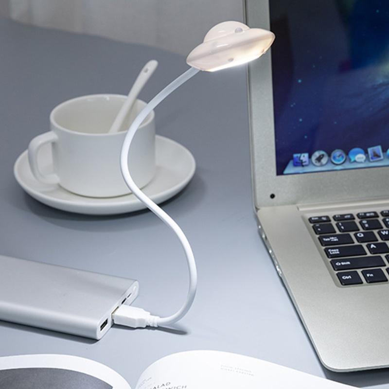 Đèn Led Đọc Sách Usb Hình Đĩa Bay Ufo Linh Hoạt Tiện Dụng