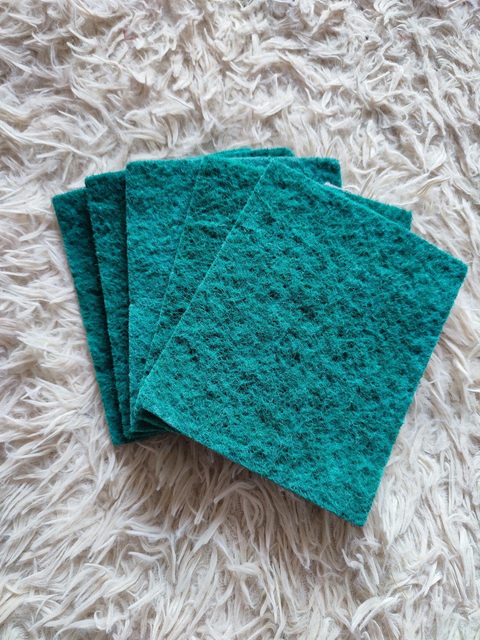 Lố 10 Miếng cọ xoong nồi nhám xanh, Chà nhà bếp, miếng rửa bát