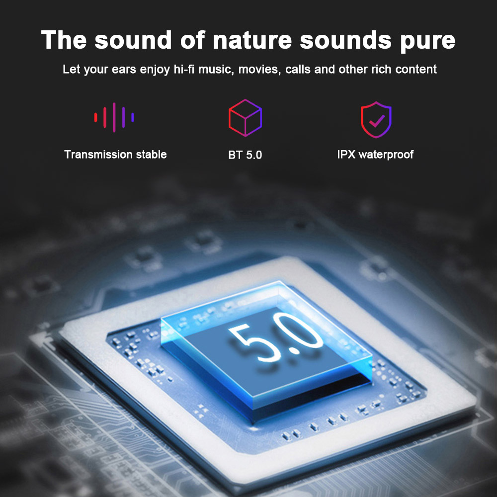 Tai Nghe Nhét Tai Không Dây Dt-1 TWS Mini Bluetooth 5.0 Với Mic