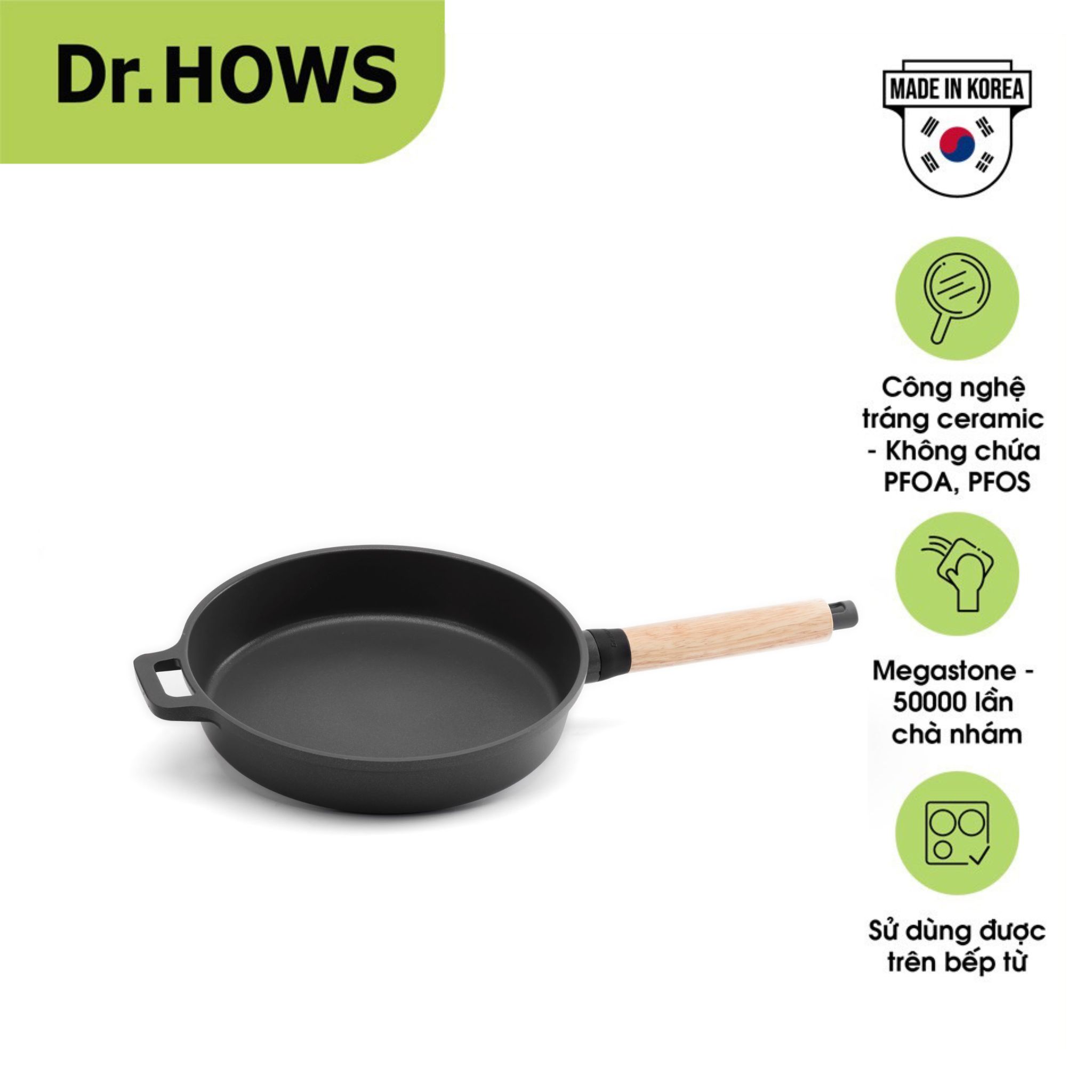 Chảo rán chống dính Dr.Hows BOSQUE Frying Pan