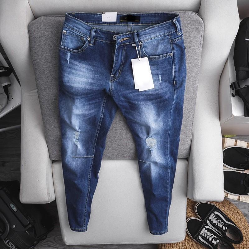 Quần jean nam rách bụi thời trang VNXK