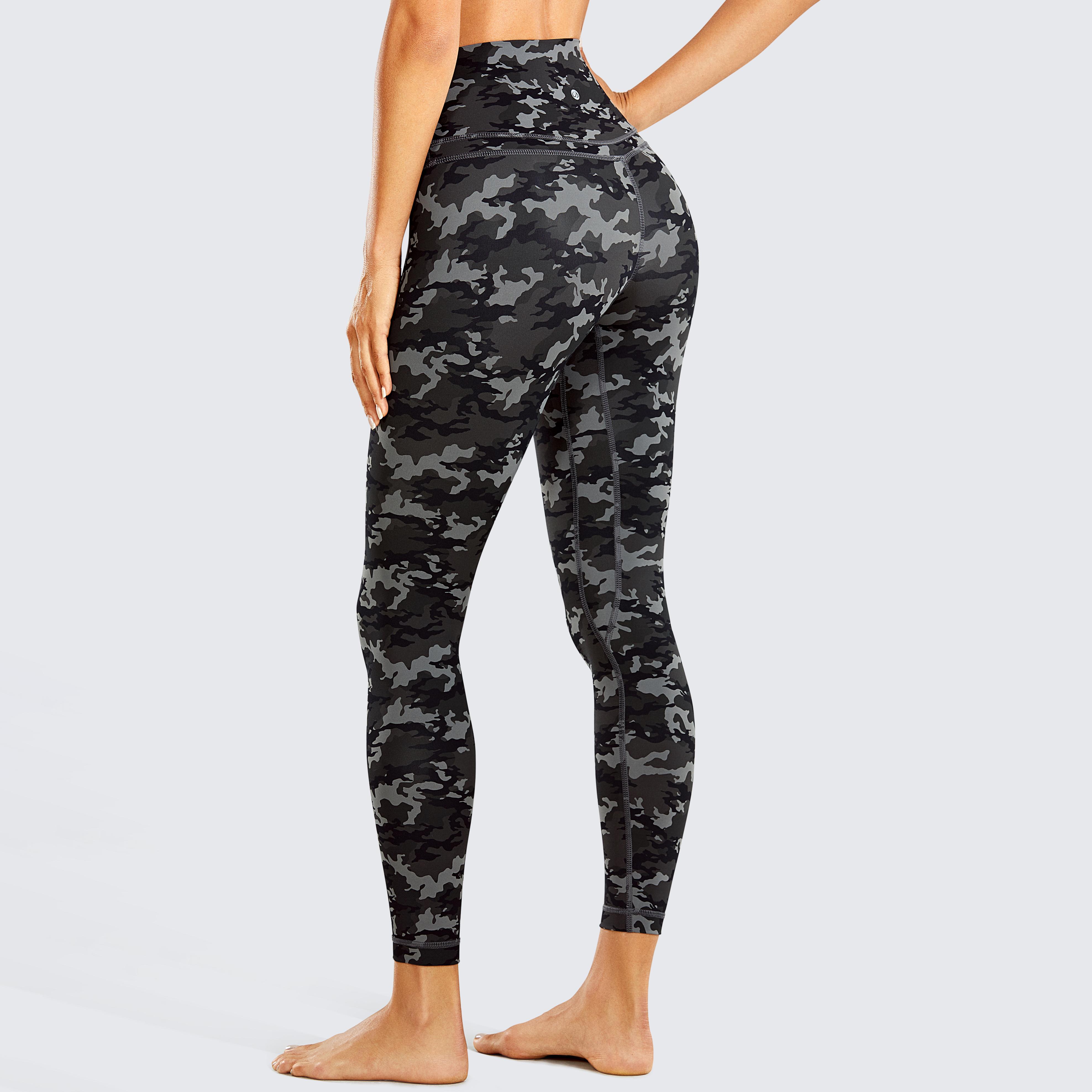 Phụ nữ quần legging cảm giác trần trụi Tôi cao eo yoga quần tập luyện quần legging-25 inch 2023 MỚI PENK Color: Pale yellow 91 Size: XX-Small