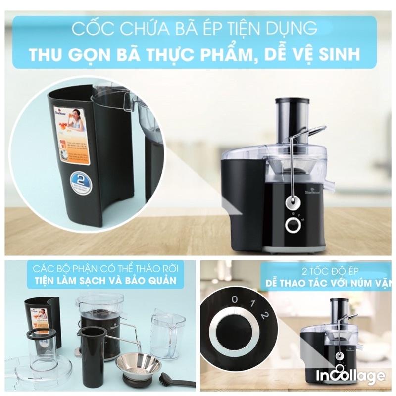 Máy Ép Trái Cây Bluestone JEB-6535, 600w - 2 Tốc Xay Linh Hoạt, Hàng Chính Hãng