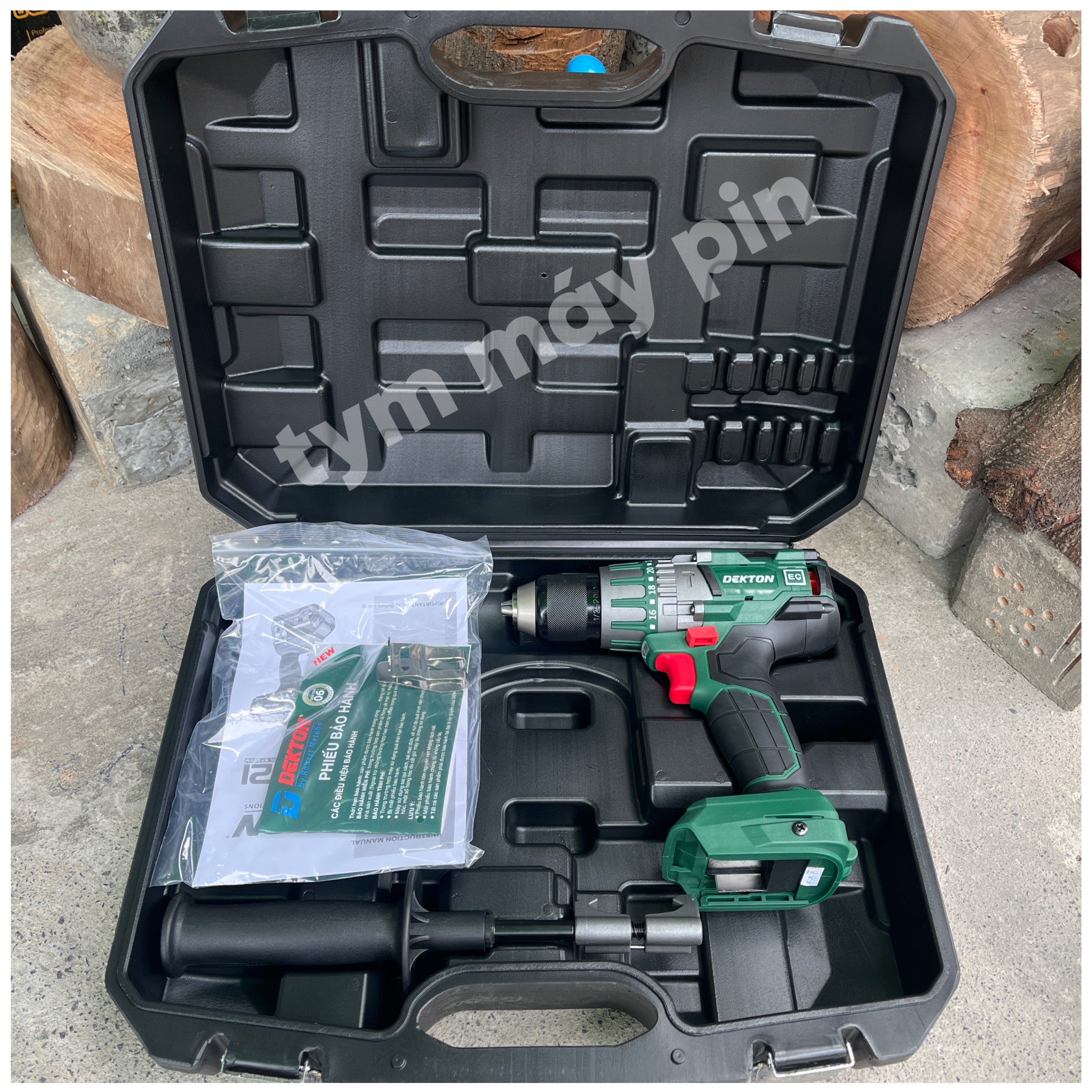 Thân máy khoan M21-ID13120JCB pin 3 chức năng Dekton brushless 120Nm – chưa pin sạc