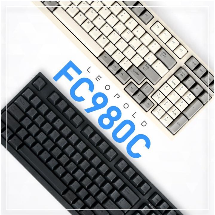 Bàn Phím Cơ Máy Tính Hiệu Leopold FC980C White Grey - Topre Switch -  Hàng Chính Hãng