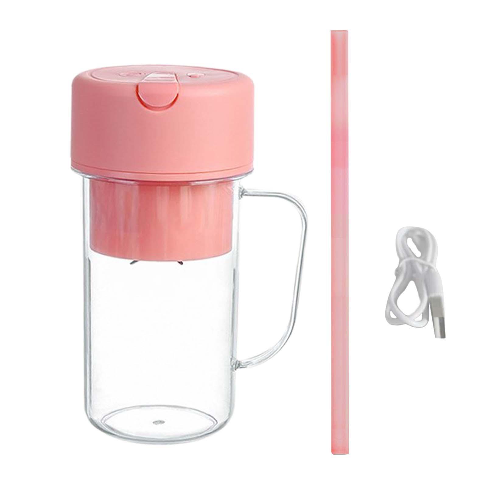 Small Electric Juicer Cup 14oz Fresh Juice Blender for Picnic Sports Camping