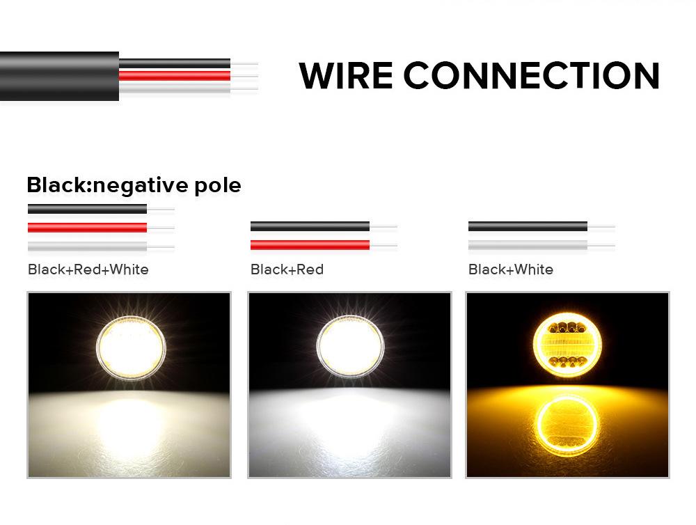 Đảm bảo chất lượng xe mới 72W mới đèn LED làm việc khẩu độ vàng đèn xe tải đèn xe nâng đèn sửa đổi tròn