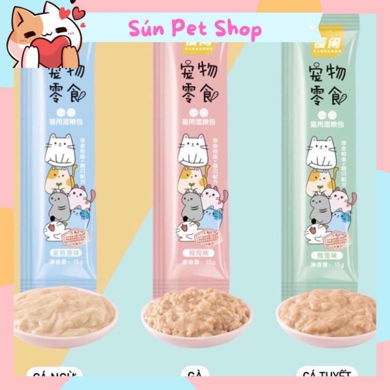Súp thưởng cho mèo 15gr - 3 vị