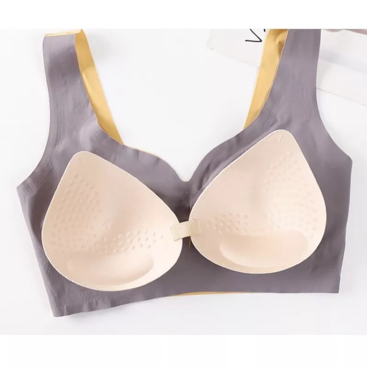 Áo bra Su Trơn Quây 2 Dây ĐỆM MỎNG Chất Su Mát Mịn