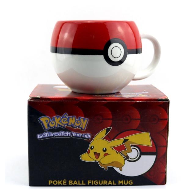 Cốc Gốm Hình Quả Bóng  Pokemon, Cốc Pha Sữa, Uống Nước Cho Bé, Quà Tặng Sinh Nhật Cho Các Bạn Nhỏ