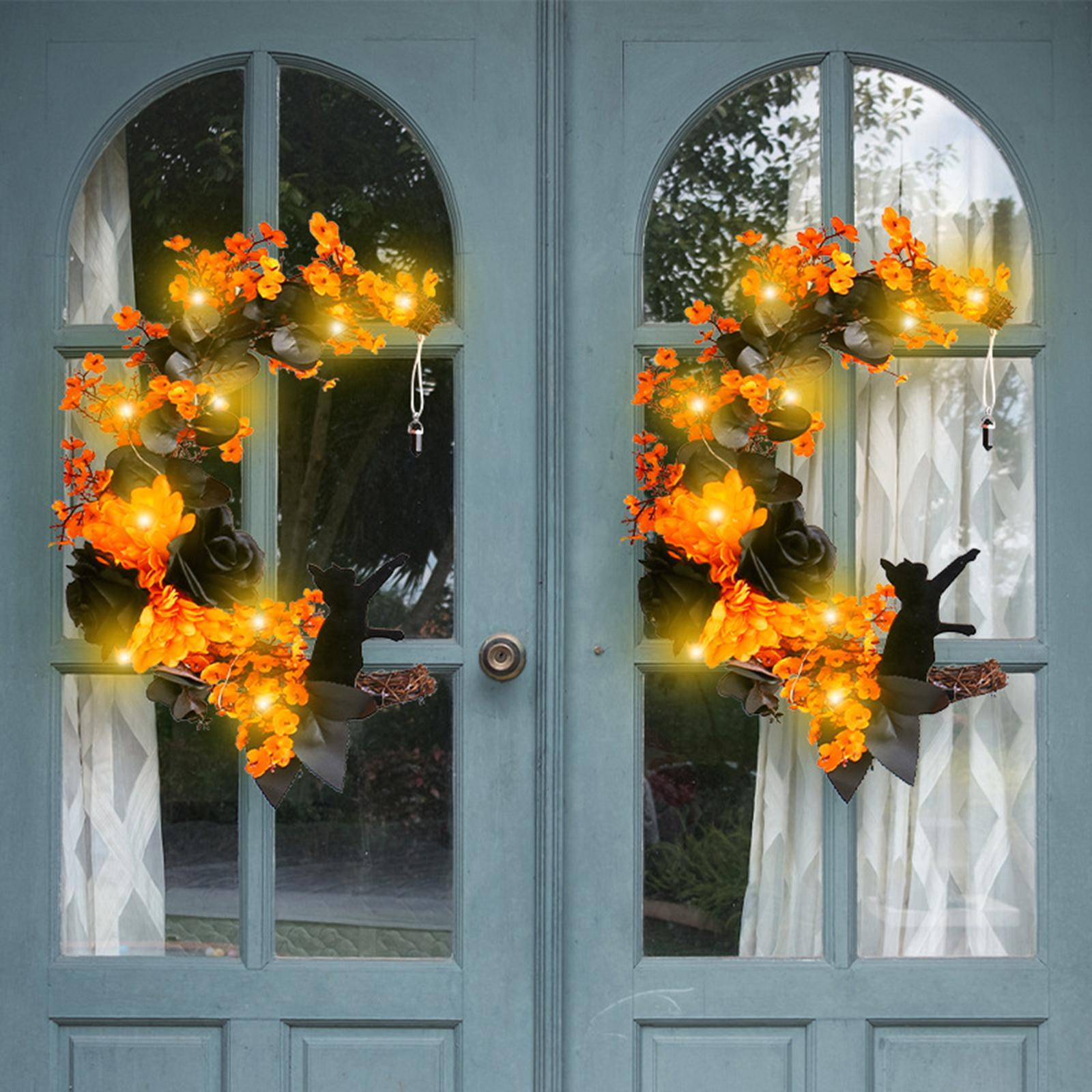 Halloween  Wreath for  Decor Farmhouse Indoor Outdoor