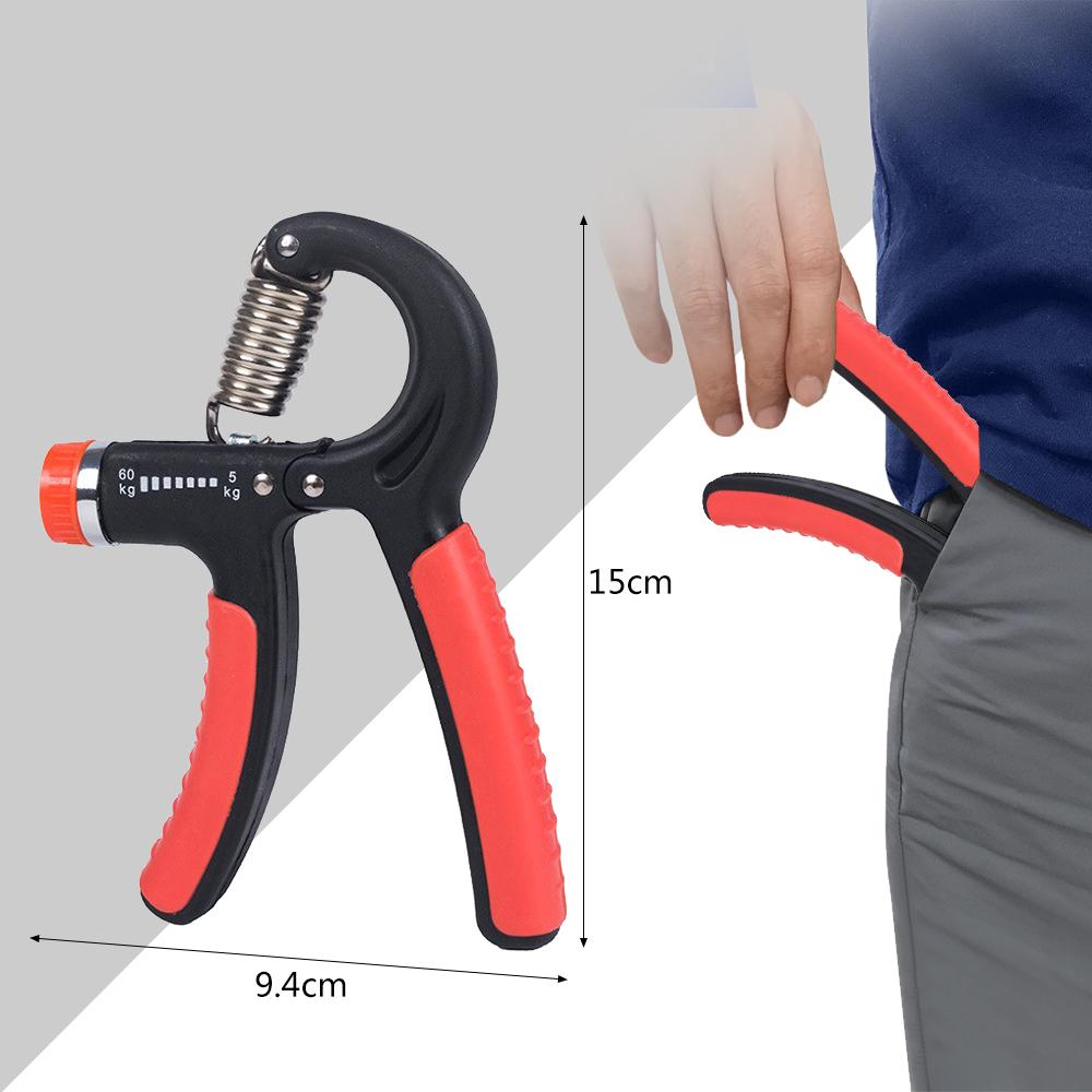 Hand Grip Strengthener 5-60kg Adjustable Resistance Fitness Hand Exerciser for Muscle Building Wrist Training