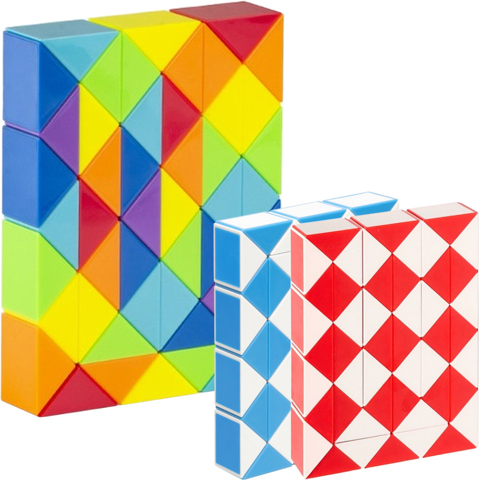 QYToys - EQY562 Rubik xếp hình rắn ma thuật 48 chi tiết (KT 10.5x2.6x13.6cm)