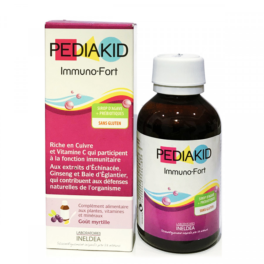 Siro Pediakid Immuno của Pháp, tăng đề kháng cho trẻ (125ml)