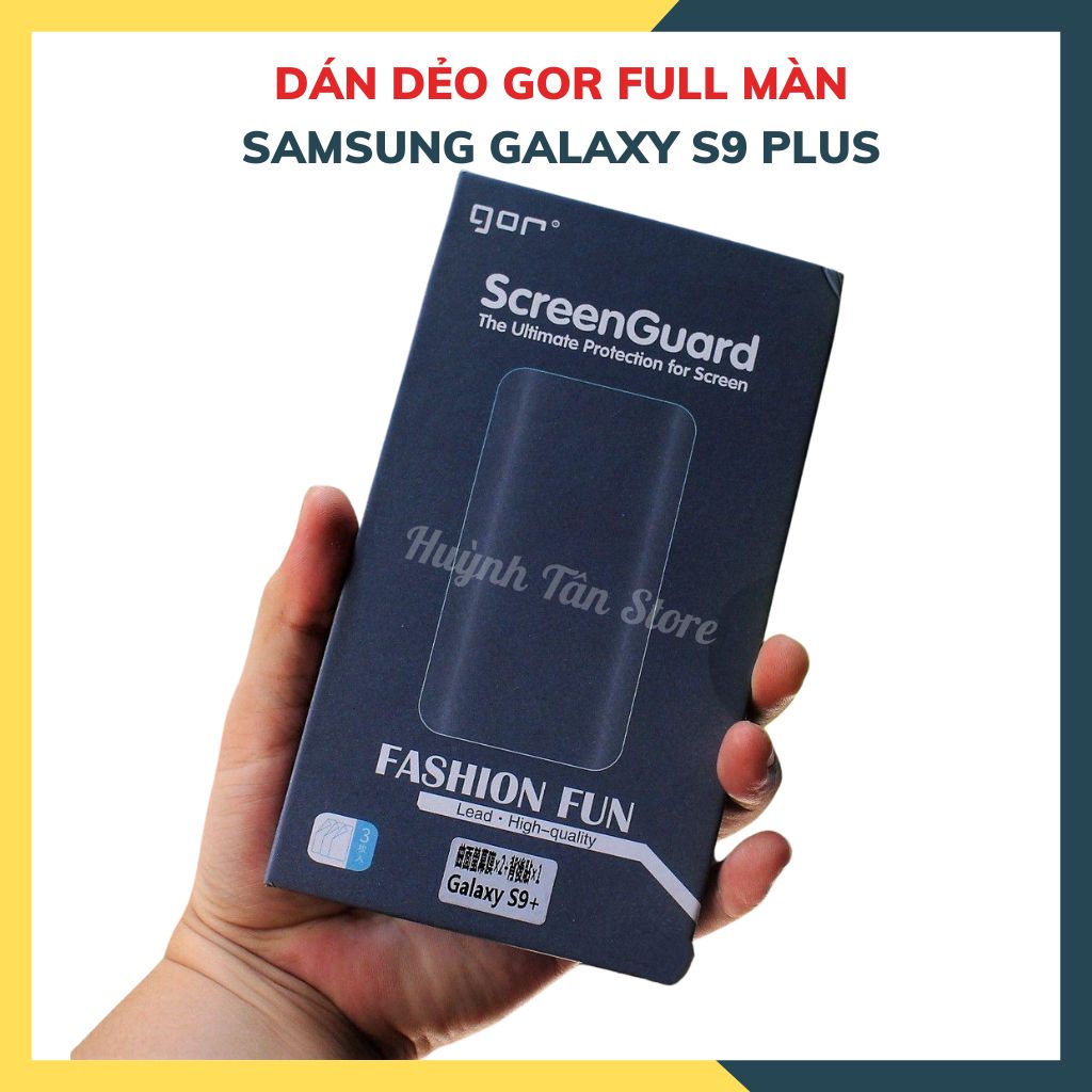 Dán dẻo GOR full màn hình 3D dành cho samsung galaxy s9 plus trong suốt, bảo vệ màn hình - hàng nhập khẩu