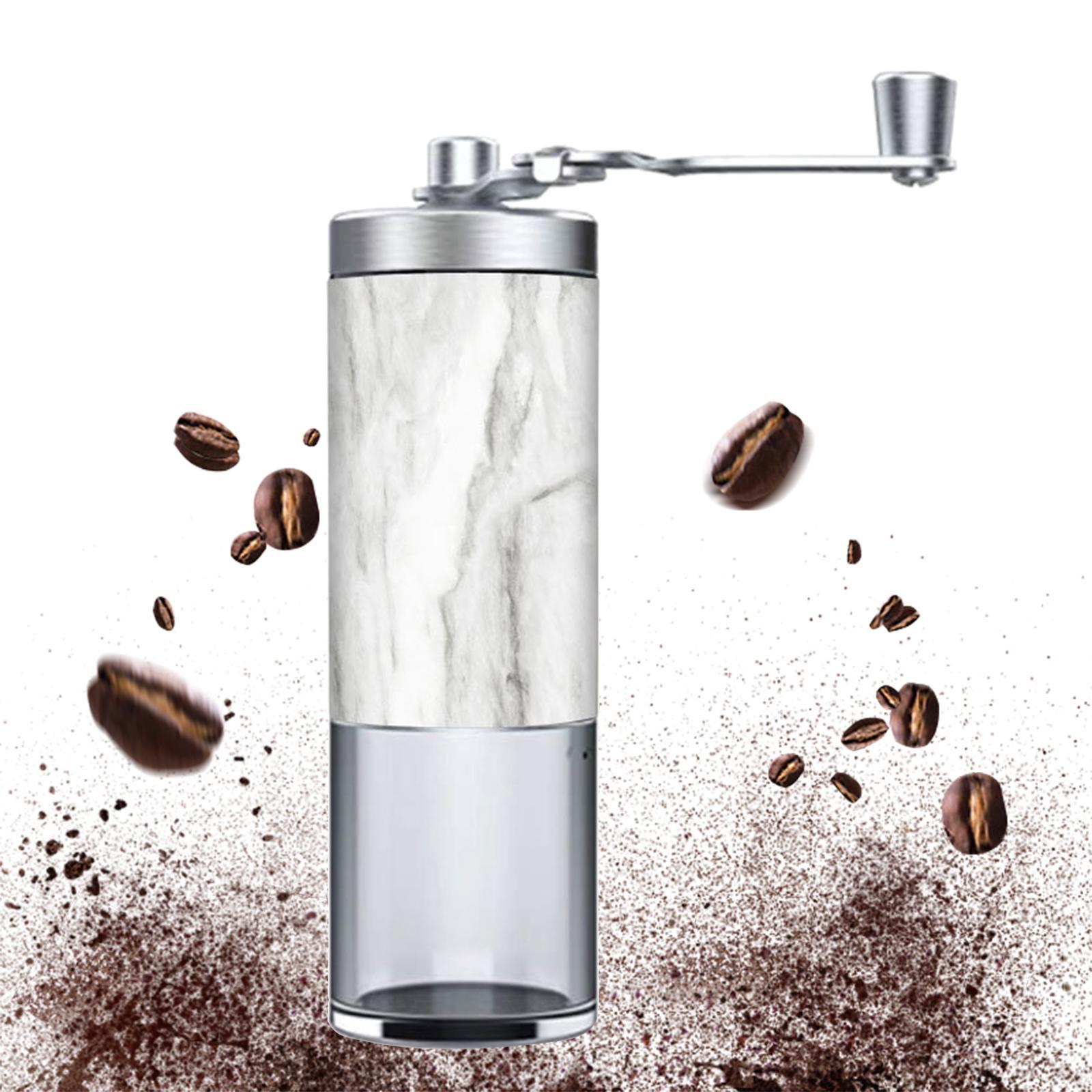 Manual Coffee Grinder Stainless Steel Hand Crank Conical Burr Mill for Beans