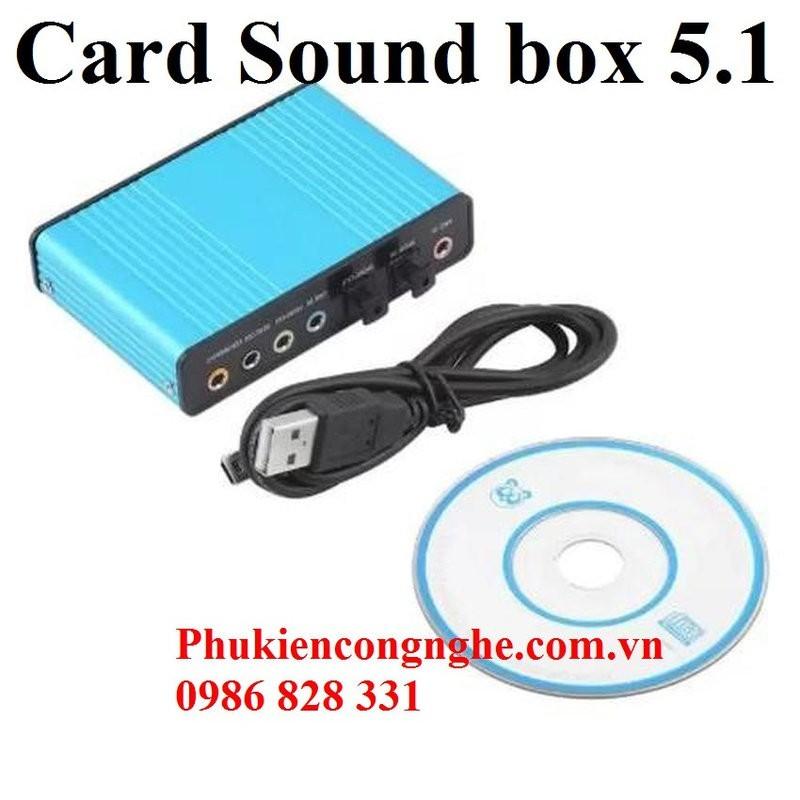 Bộ điều khiển âm thanh 5.1 qua cổng USB máy tính Sound box