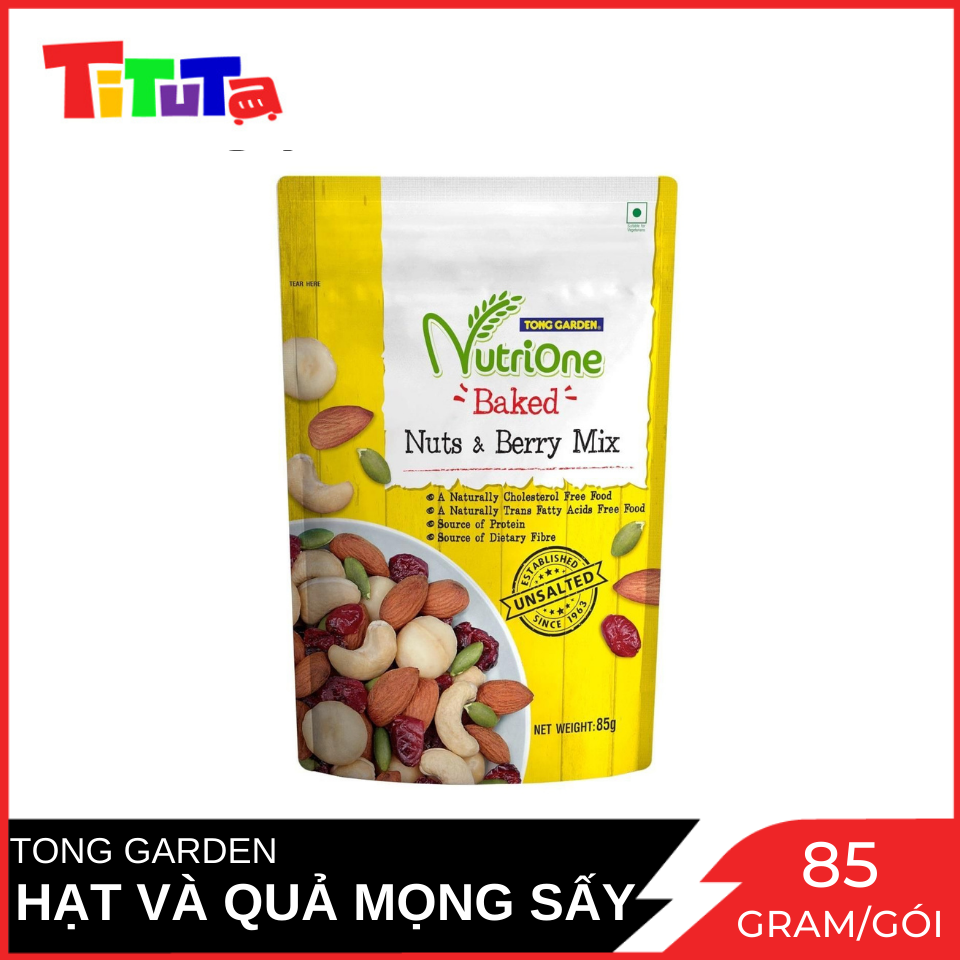 Hỗn Hợp Hạt Và Quả Mọng Sấy Tong Garden Gói 85 Gram
