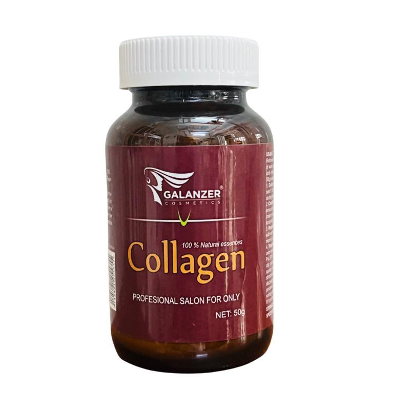 Bột Collagen Tươi Galanzer Protein Giúp Tóc Mềm Mượt Chắc Khỏe Cho Cả Nhuộm Ép Phục Hồi Tóc 50g + Gội xả gói Karseell 15ml