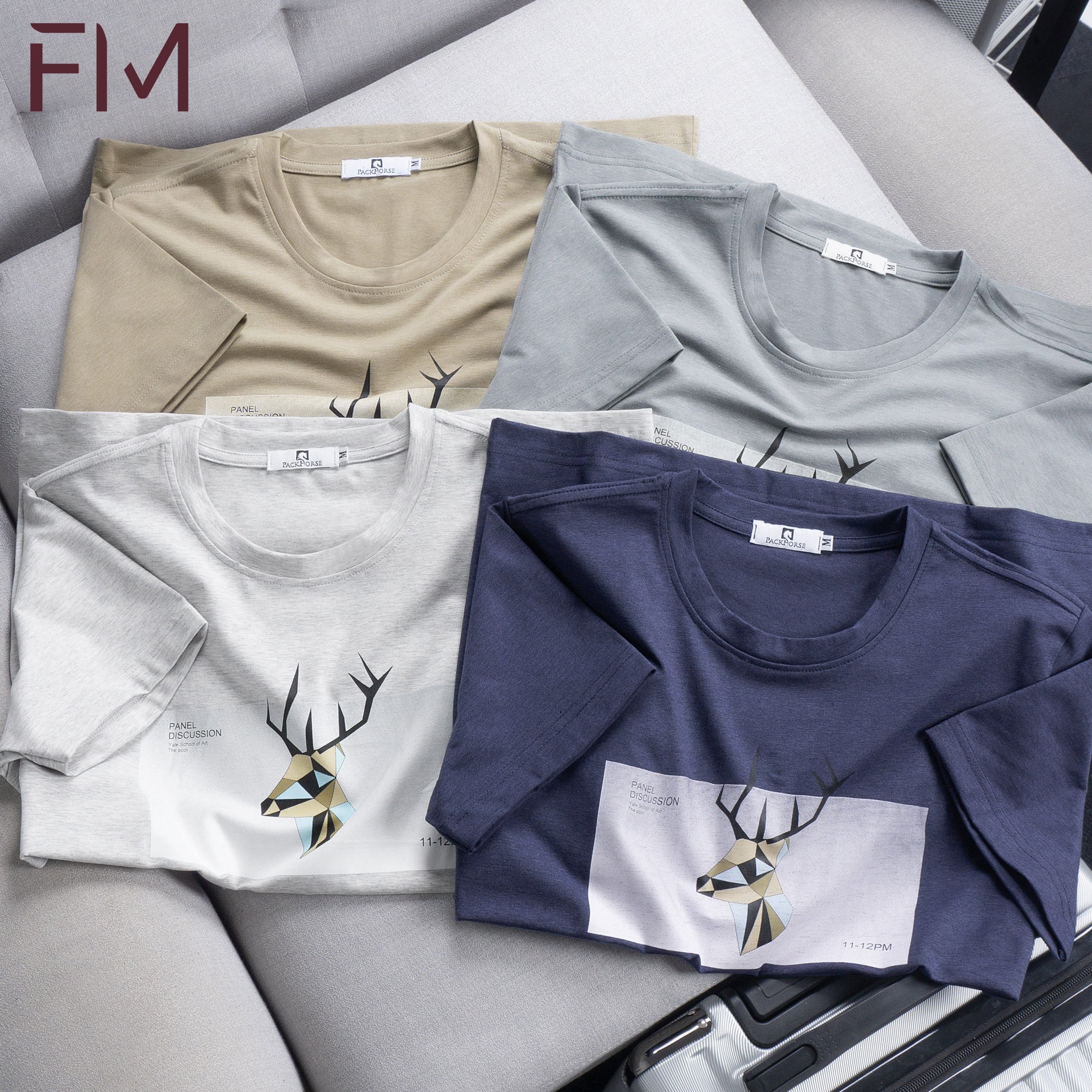 Áo thun cổ tròn nam, chất thun cotton co giãn thấm hút cực tốt, họa tiết trẻ trung - FORMENSHOP - FMPS211