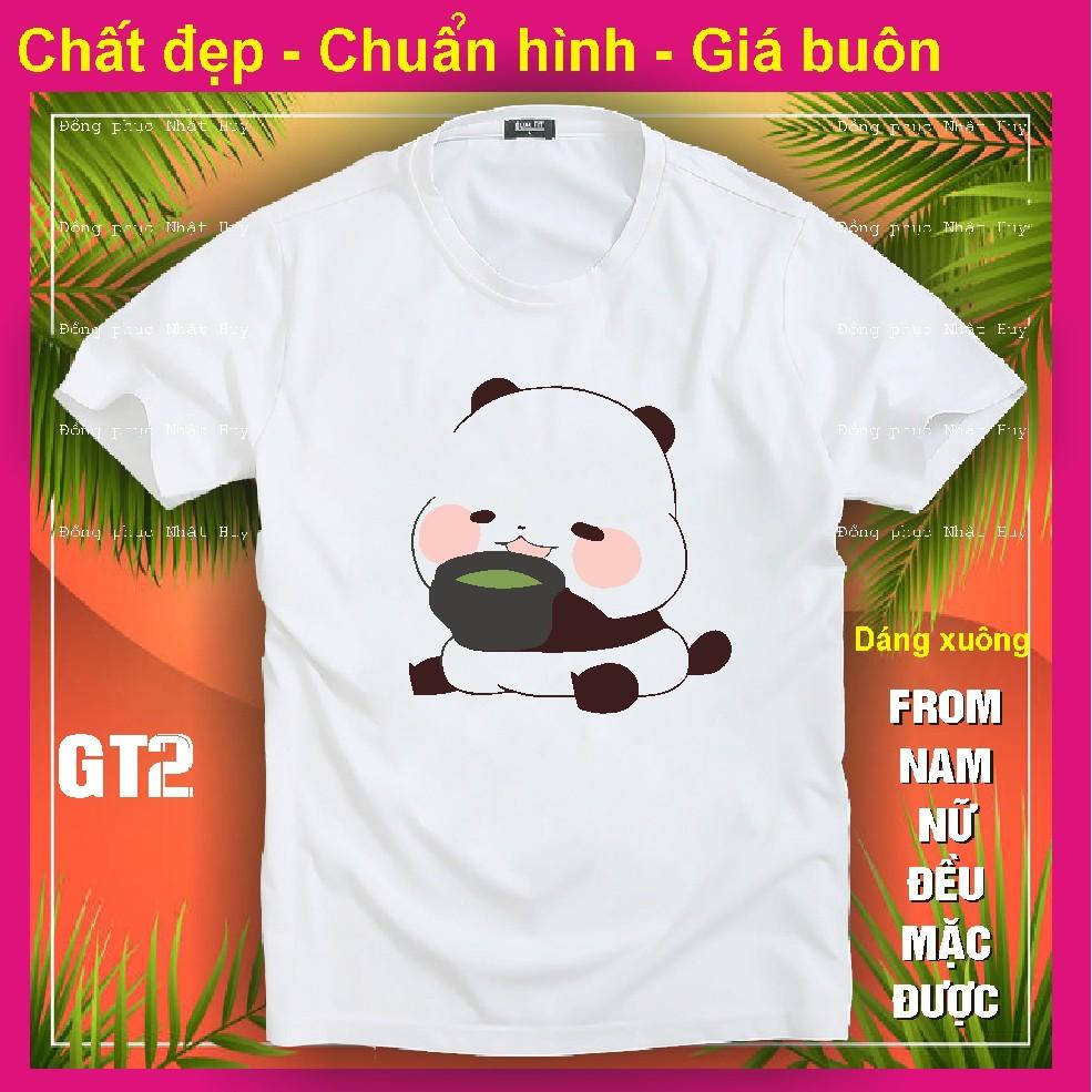 Áo thun gấu trúc đẹp GT1, chất đẹp, bao đổi trả,phông, panda dễ thương kute,icoi gấu trúc chipi