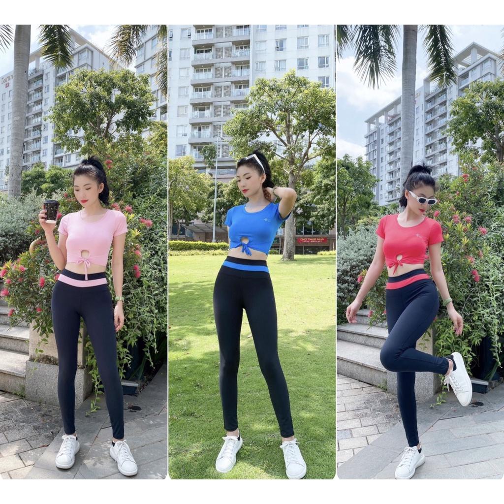 Bộ quần áo tập gym yoga nữ cao cấp co dãn 4 chiều nâng mông đồ tập gym yoga nữ