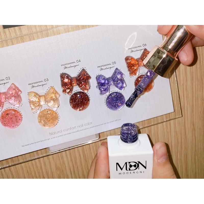 Set Sơn Gel Xà Cừ 6 Chai Kèm Bảng Trang Trí Móng, Chất Sơn Đặc Mướt, Bóng Mượt Tự Nhiên, Làm Nail Tạo Nhiều Kiểu Rực Rỡ khảm  xà Nữ