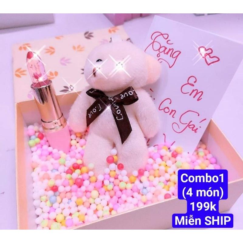 Combo Quà Tặng 8/3, 14/2, valentine, quốc tế phụ nữ cho người yêu và mẹ, Quà tặng dành cho nữ, Hộp quà tình yêu đặc biệt