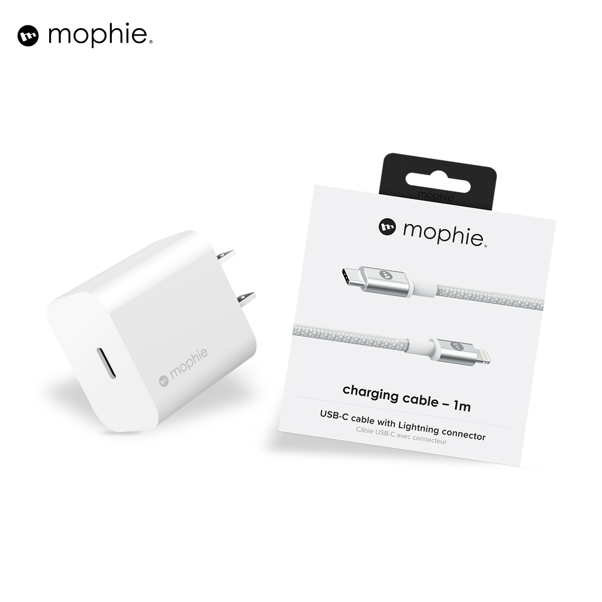 Combo sạc nhanh Mophie Power Delivery 30W dành cho iPhone/ iPad - Hàng chính hãng