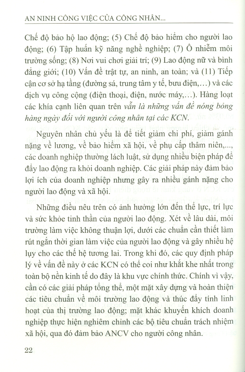 An Ninh Công Việc Của Công Nhân Tại Các Khu Công Nghiệp Vùng Kinh Tế Trọng Điểm Bắc Bộ - Trường Hợp Tỉnh Bắc Ninh (Sách chuyên khảo)