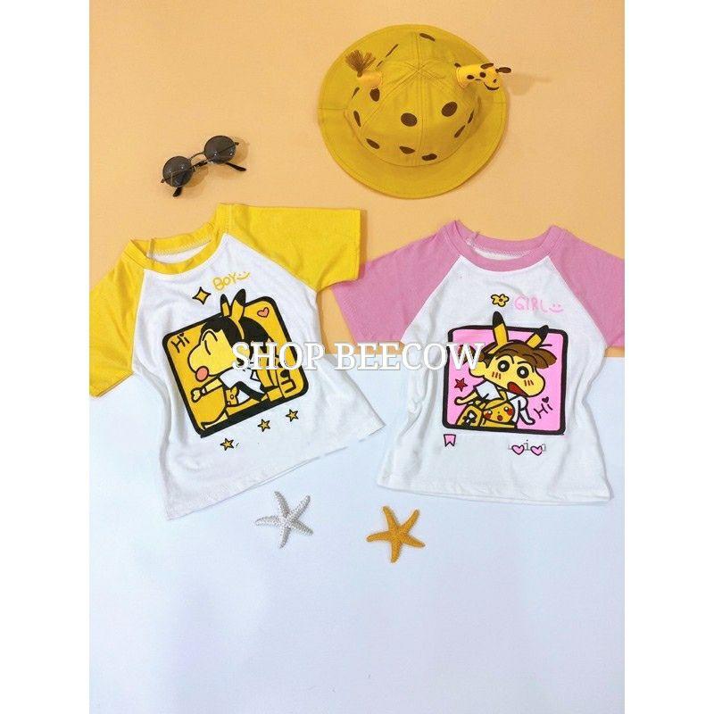 ÁO THUN HOẠT HÌNH BOY &amp; GIRL CHO BÉ YÊU 8-18KG | VIDEO THẬT | SHOP BEECOW