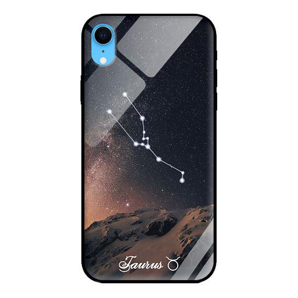 Ốp kính 12 cung Hoàng Đạo cho iPhone XR Taurus - Hàng chính hãng
