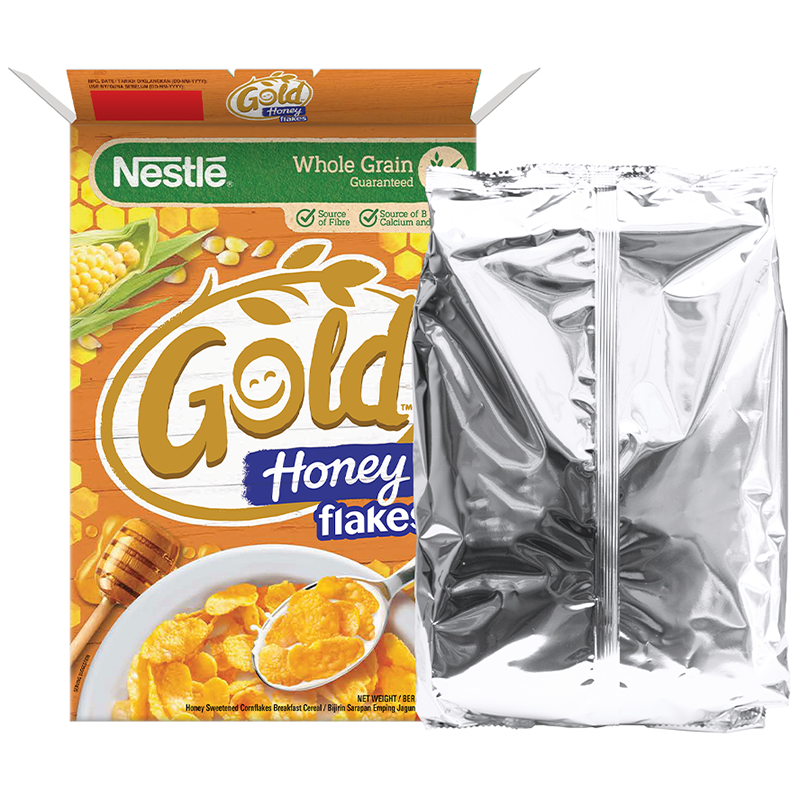 Ngũ cốc ăn sáng Gold Honey (hộp 370g) [Tặng túi trống thể thao NBC Box]