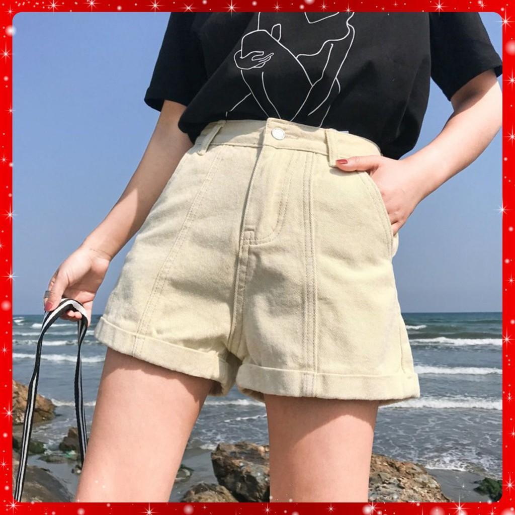 Quần Short Cạp Cao Ulzzang - Hàng có sẵn_C1