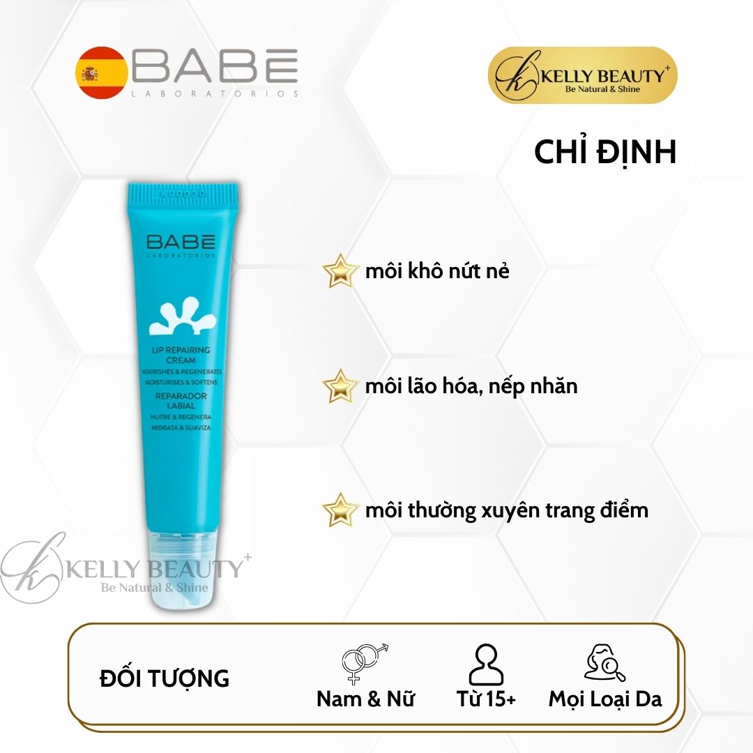 Son Dưỡng Môi BABE Lip Repairing Cream | Kelly Beauty