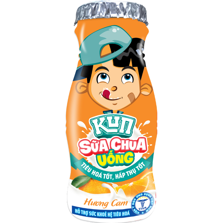 Thùng 48 Chai Sữa Chua Uống Cam KUN 85ml/chai